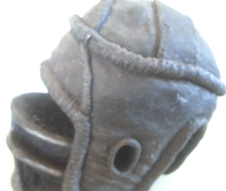 Resin MIniature Vintage Style Football Helmet  Paperweight or Decorative Item