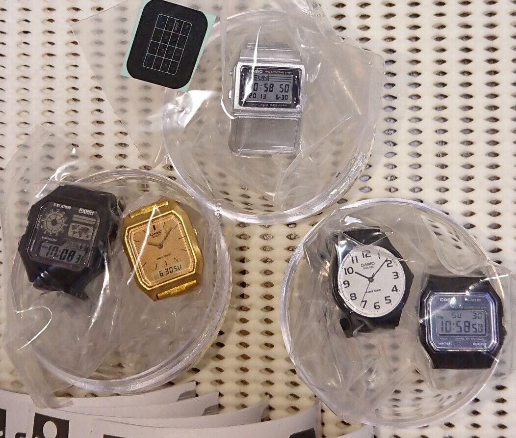 CASIO Watch Ring Collection set of 5 Capsule Toys G-Shock Figure Gacha Complete