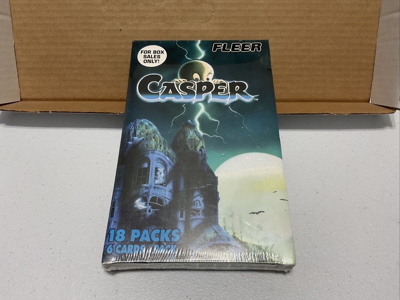 1996 Fleer Casper the Friendly Ghost Sealed Box 18 Packs