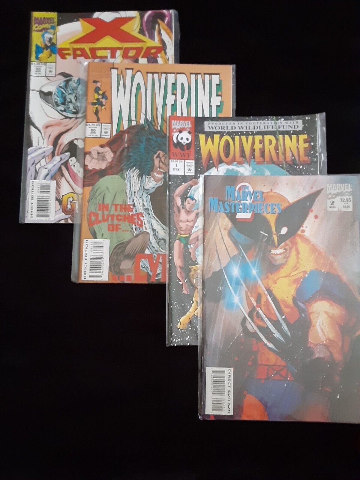 MARVEL LOT OF 4 COMICS INCLUDES WOLVERINE GLOBAL JEOPARDY # 1 