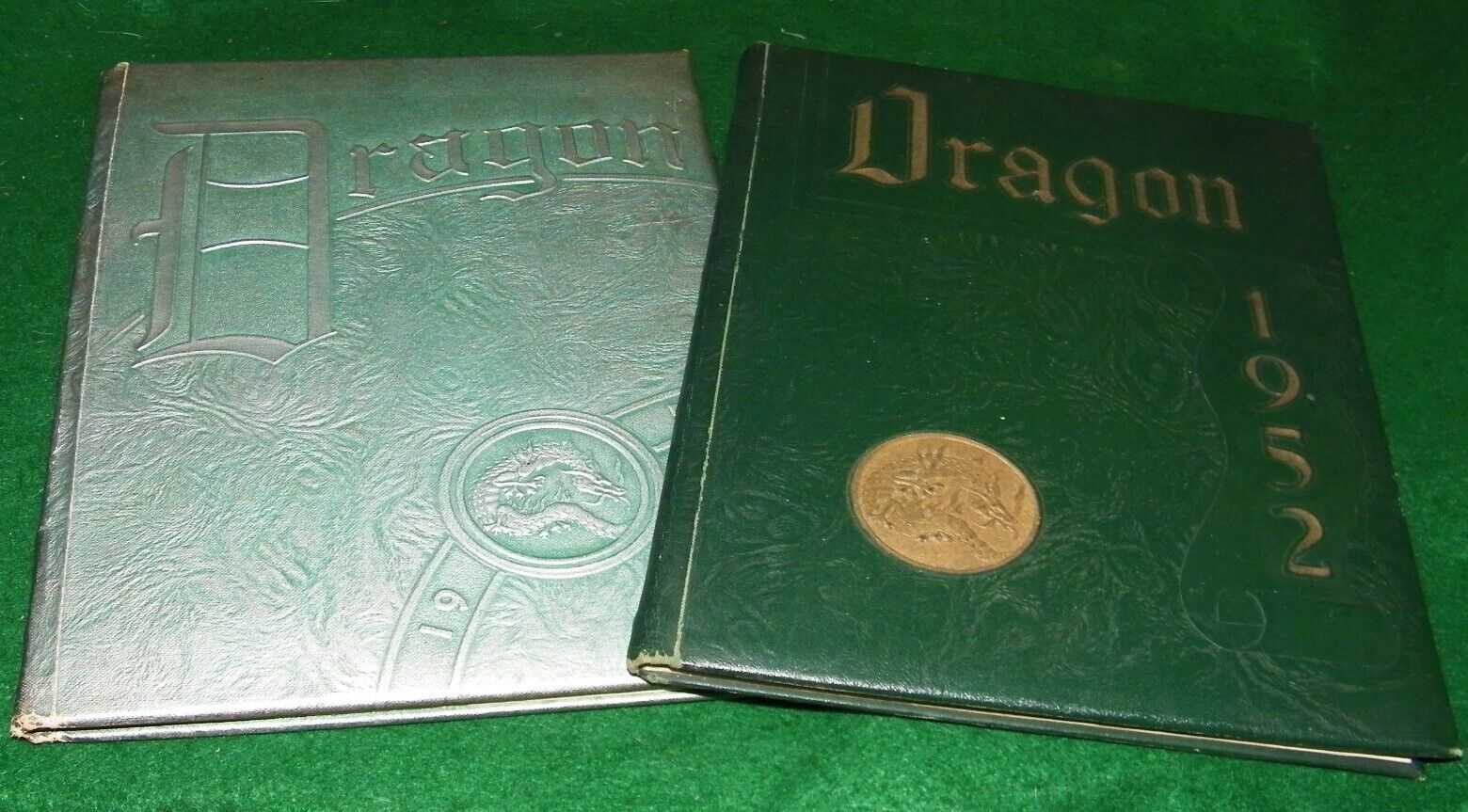 Youngstown     Niles McKinley high school RED DRAGONS yearbooks 1950 & 1952