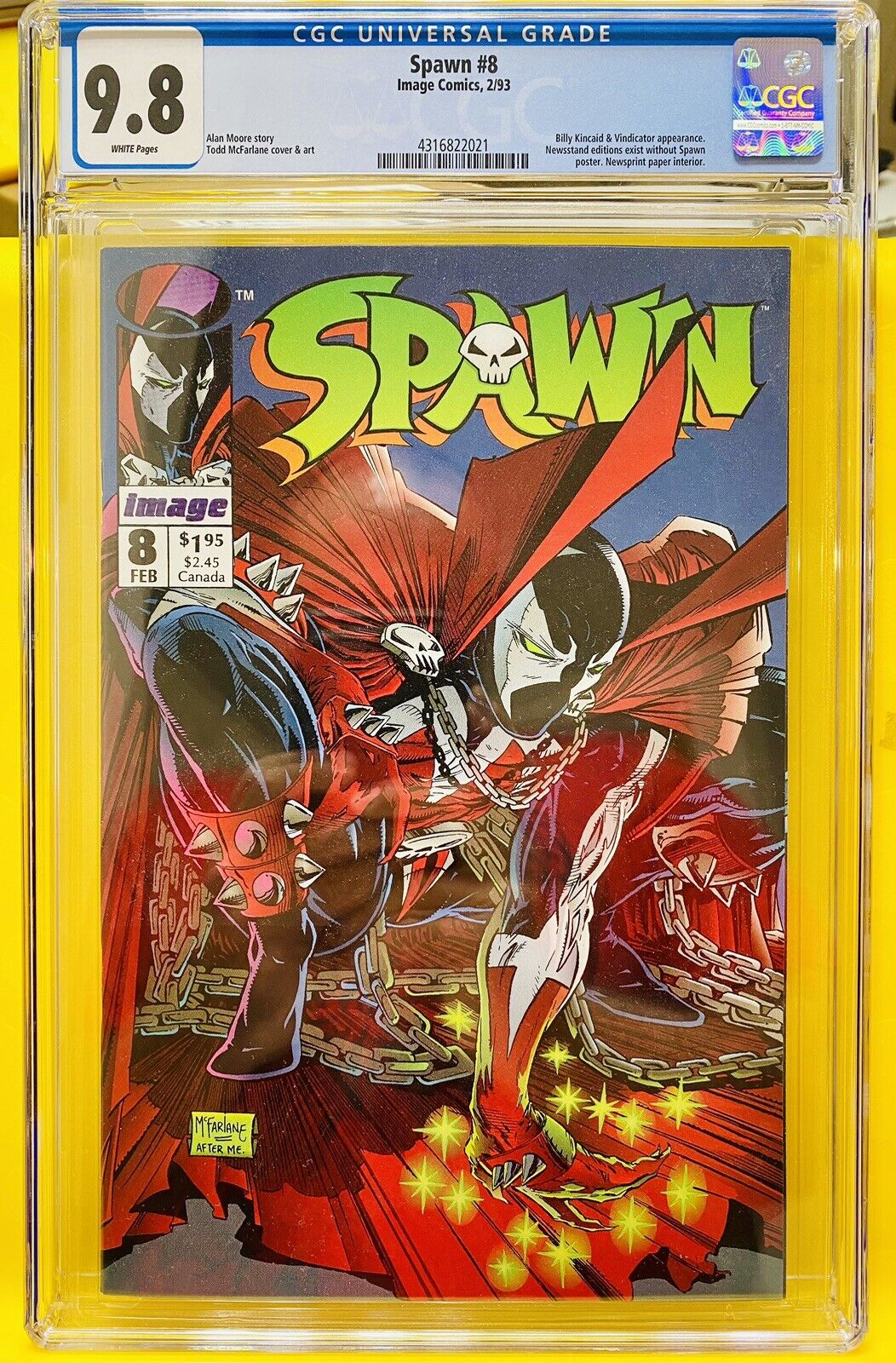 Spawn #8 (1993) CGC 9.8 by Image Comics (Todd McFarlane)
