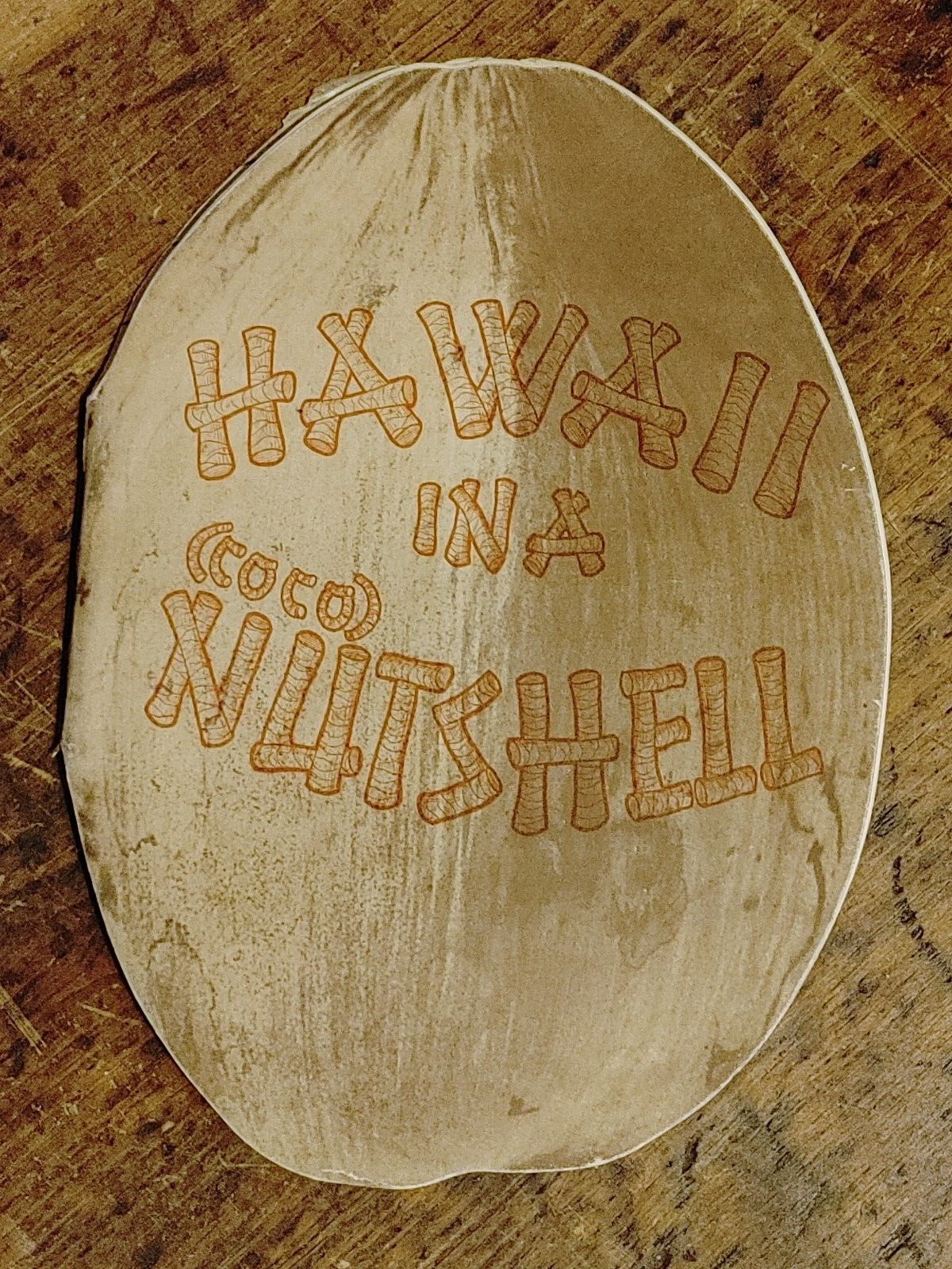 Vintage 1943 HAWAII IN A (COCO) NUTSHELL, HAWAIIAN HISTORY TOURIST BOOKLET