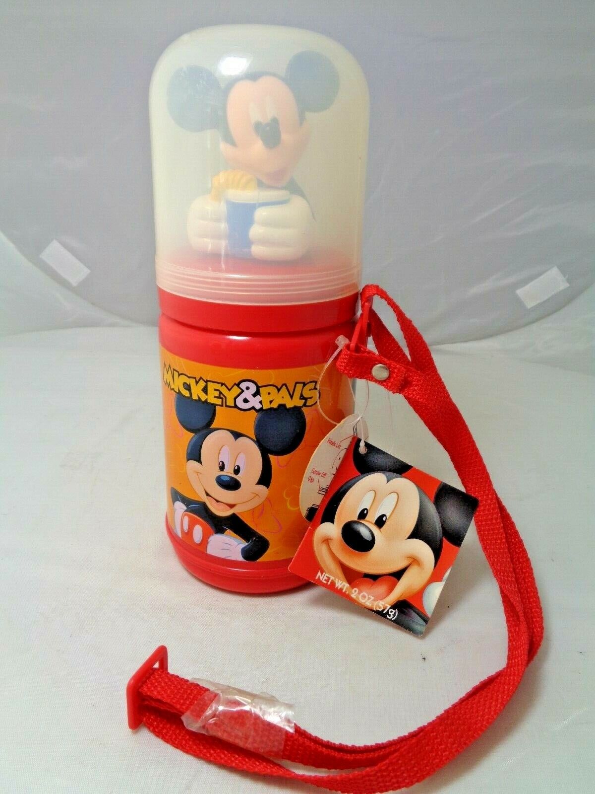 RARE Vintage 1988 Mickey Mouse NOS Character Head Thermos Pluto Mini Mouse