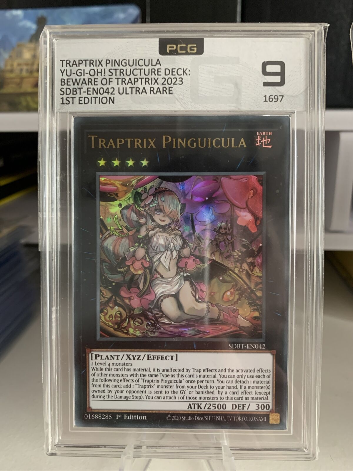 Traptrix Pinguicula SDBT-EN042 Ultra Rare 1st Edition YuGiOh Card - PCG 9