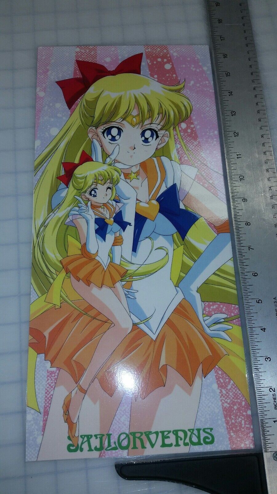 Sailor Moon Super Venus color poster 8x16.5 laminated pgsm