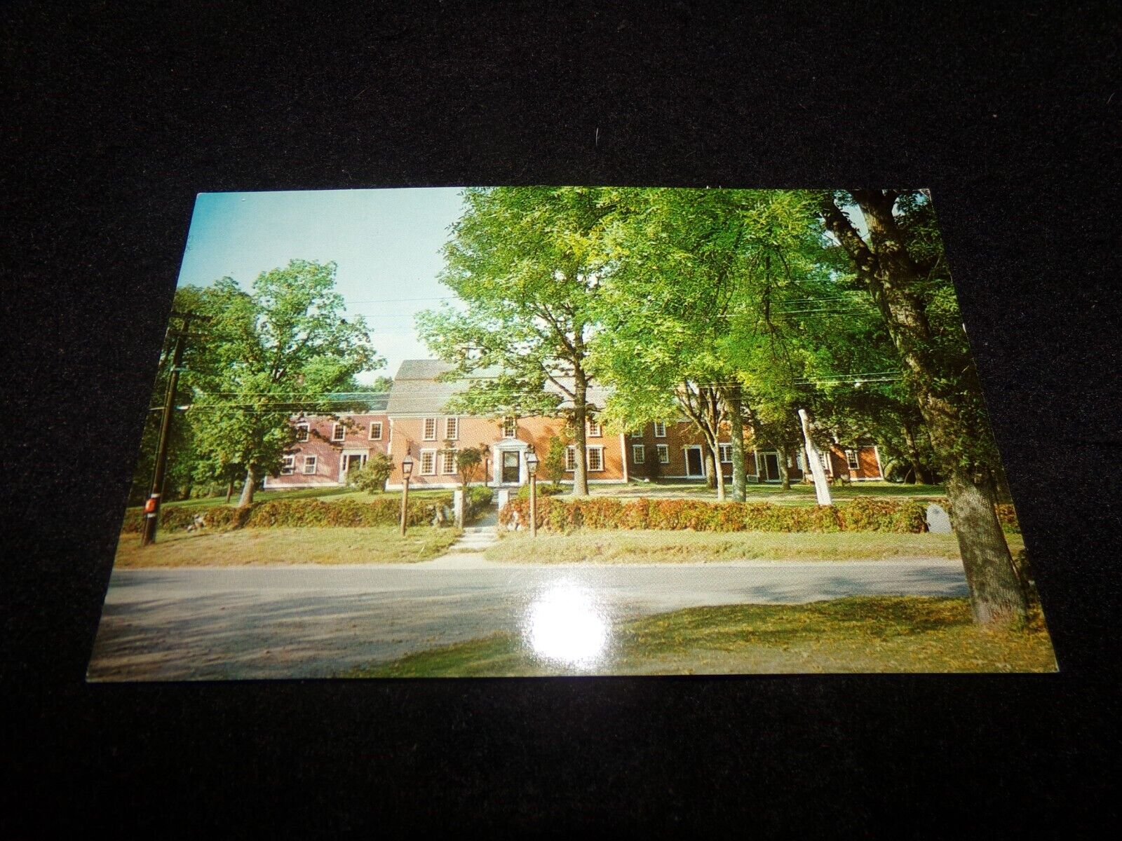 Sudbury MA, Longfellow's Wayside Inn, chrome postcard, 