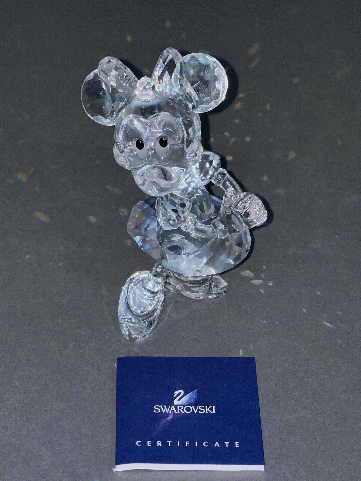 Fabulous Vintage Swarovski Disney Showcase Crystal Minnie Mouse Figurine In Box