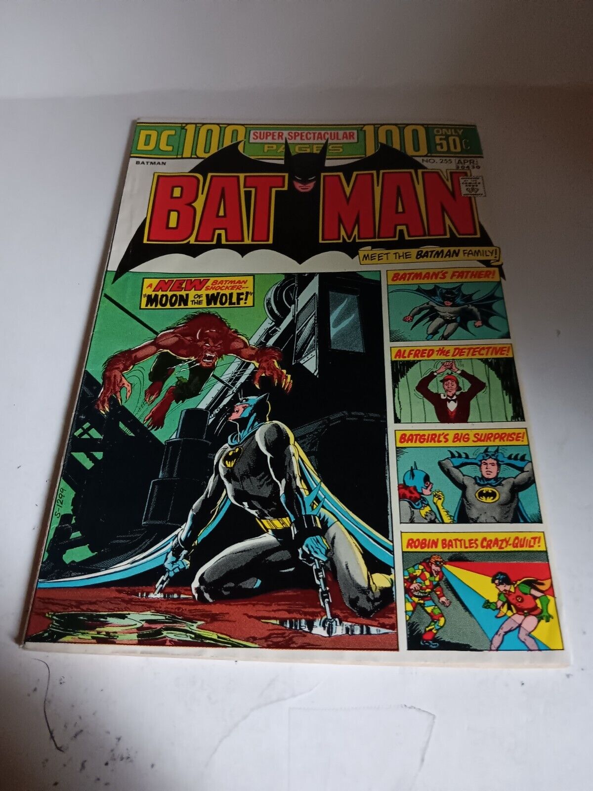 BATMAN #255 1ST ANTHONY LUPUS WEREWOLF BRONZE AGE DC COMICS 1974 