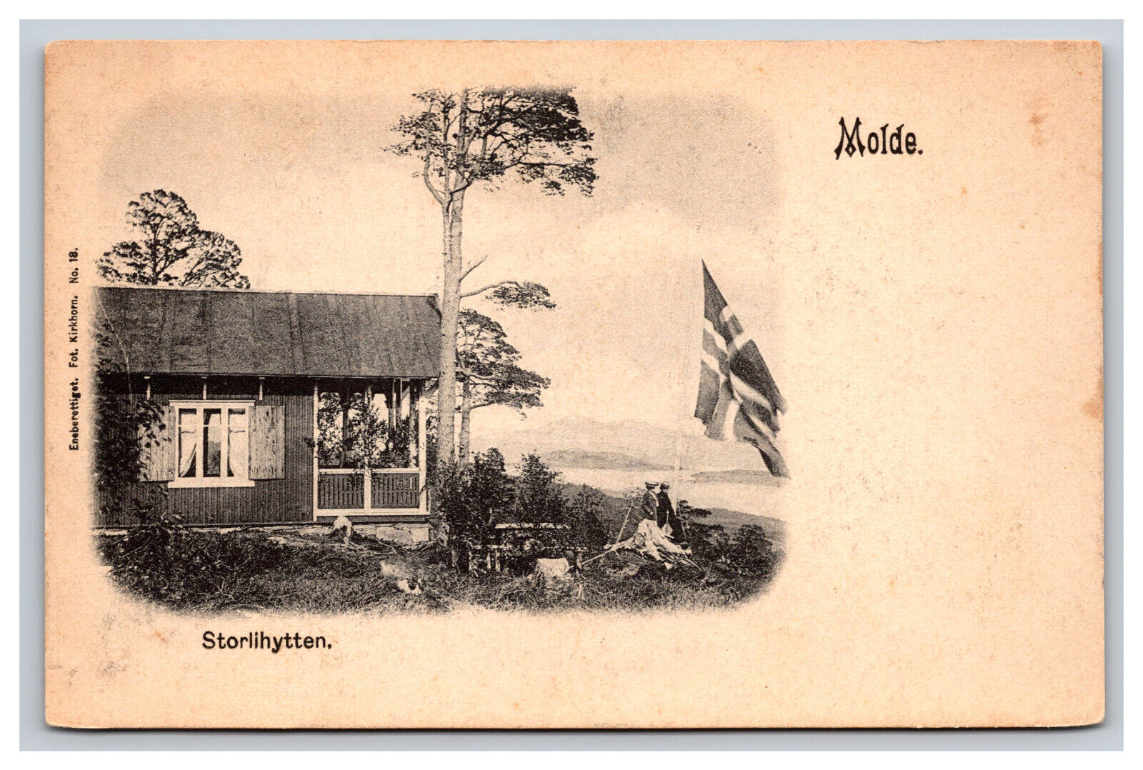 Cabin, Storlihytten, Molde Norway Postcard