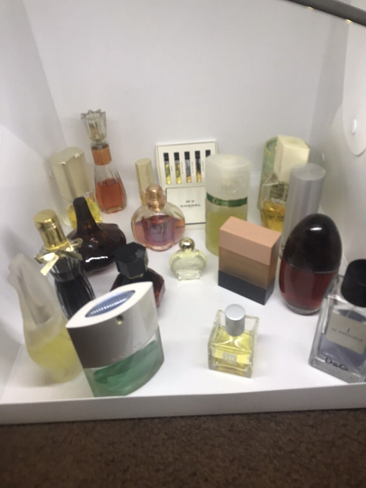 Estate Lot Of Vintage Perfumes Dior Crabtree Estee Chanel Lancome Tiffany Mac
