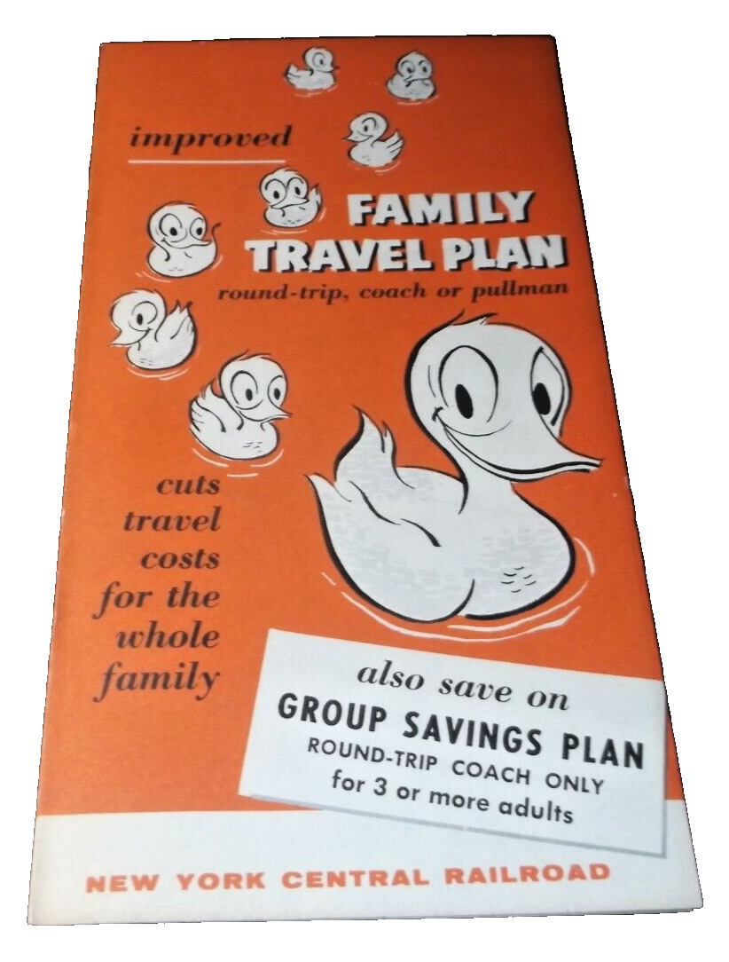 JUNE 1957 NEW YORK CENTRAL NYC FAMILY TRAVEL PLAN BROCHURE