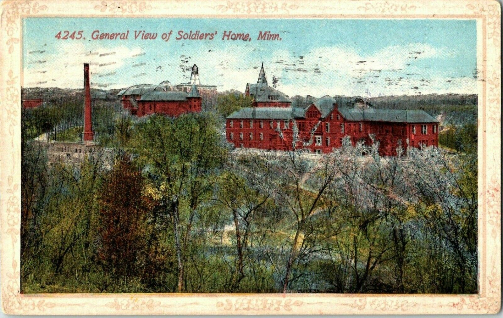 Postcard 1914 General View Soldiers Home St. Paul Minnesota A40