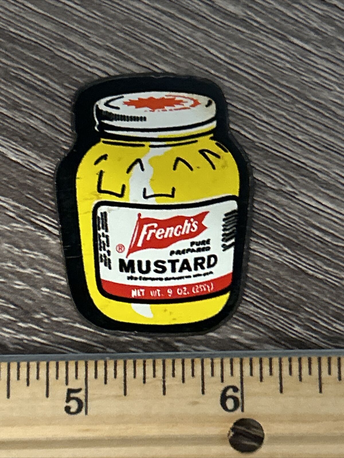 Vintage French’s Mustard Refrigerator Magnet. B-8