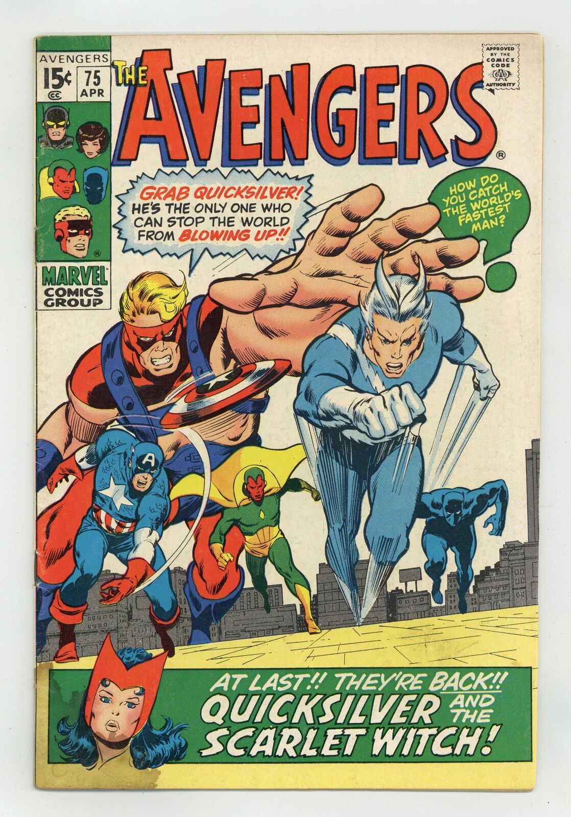 Avengers #75 GD/VG 3.0 1970