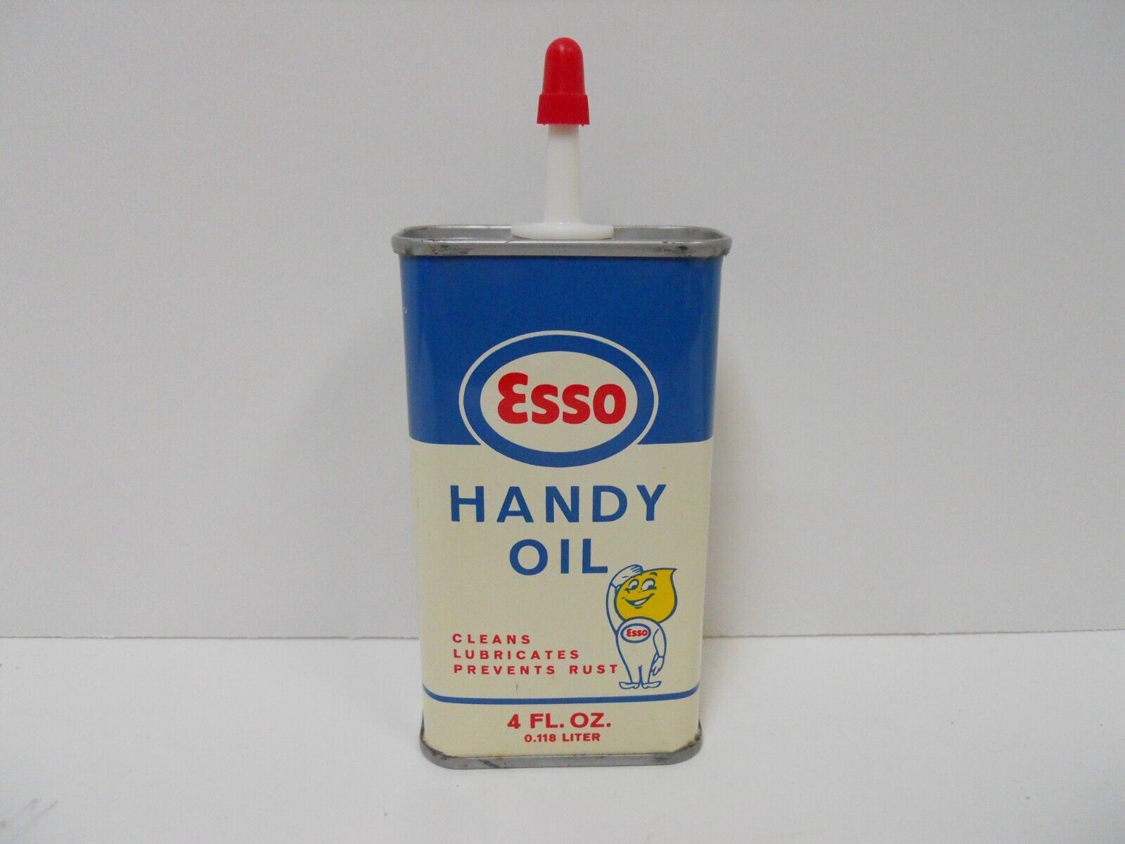 Vintage NOS (New Old Stock) ESSO / Humble 4 oz HANDY OIL Metal Can  Gas Station