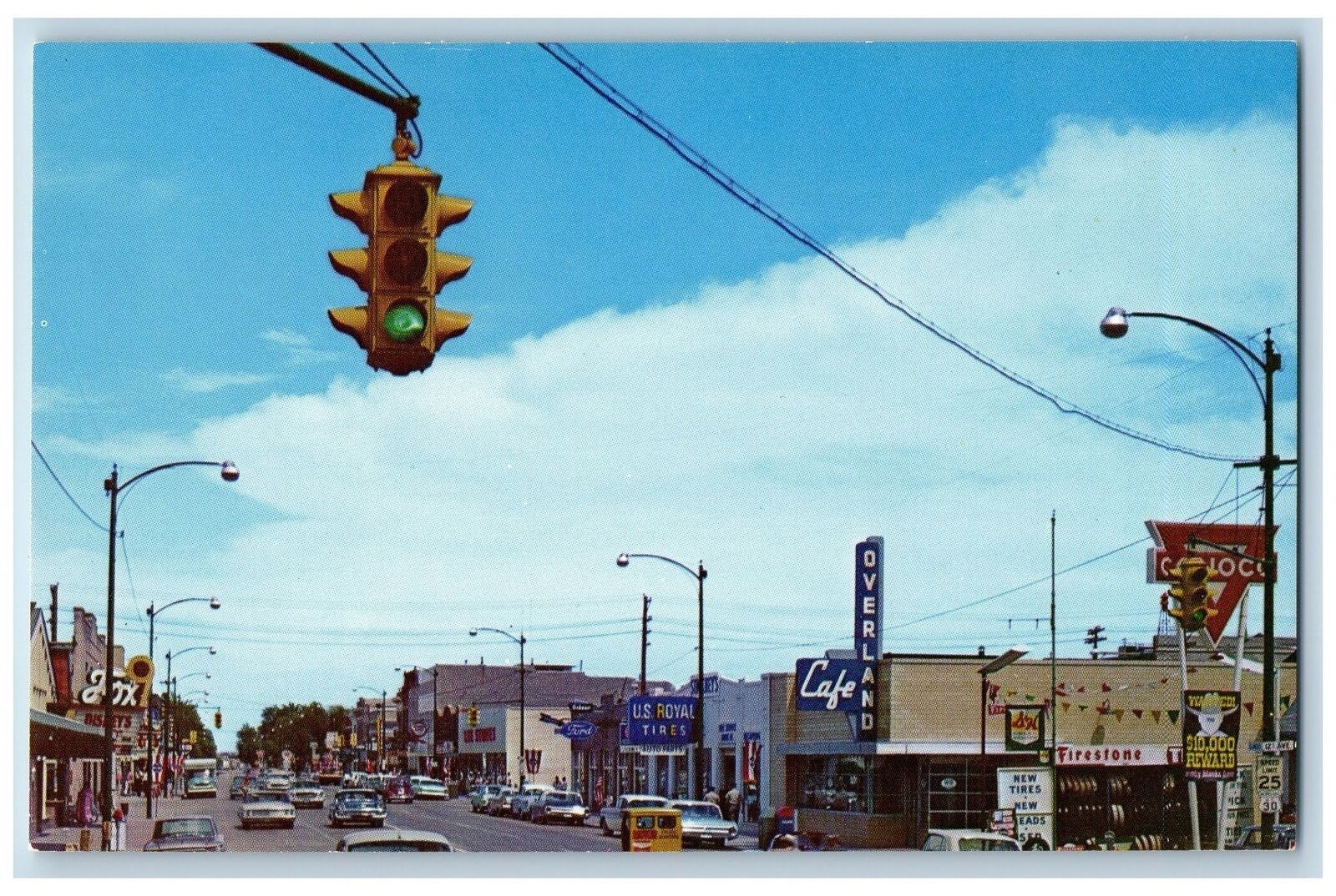 Sidney Nebraska NE Postcard Located On The Main Street Business Section c1960s
