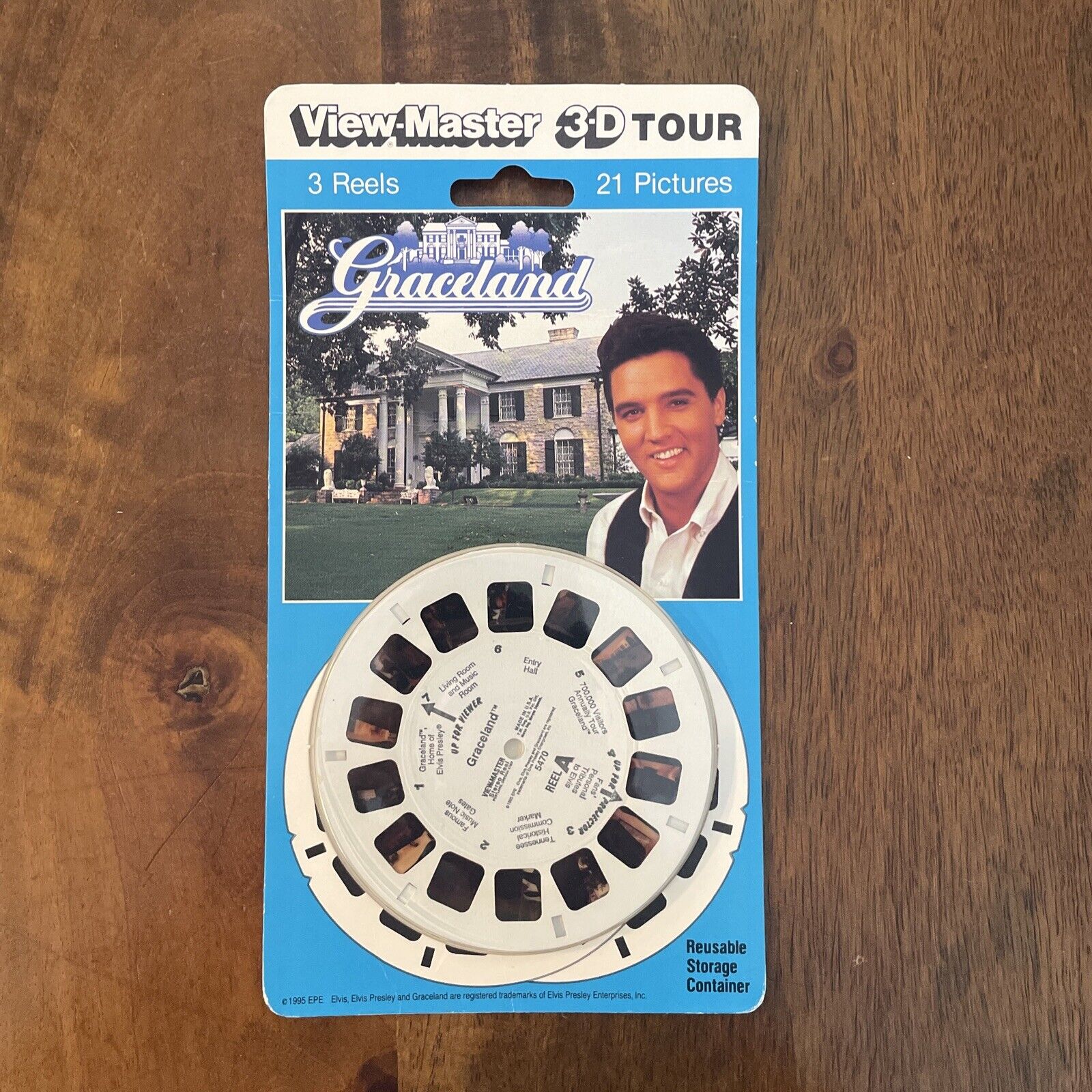 New ViewMaster 3D ELVIS PRESLEY GRACELAND 3 Reels 21 Pictures Sealed RARE