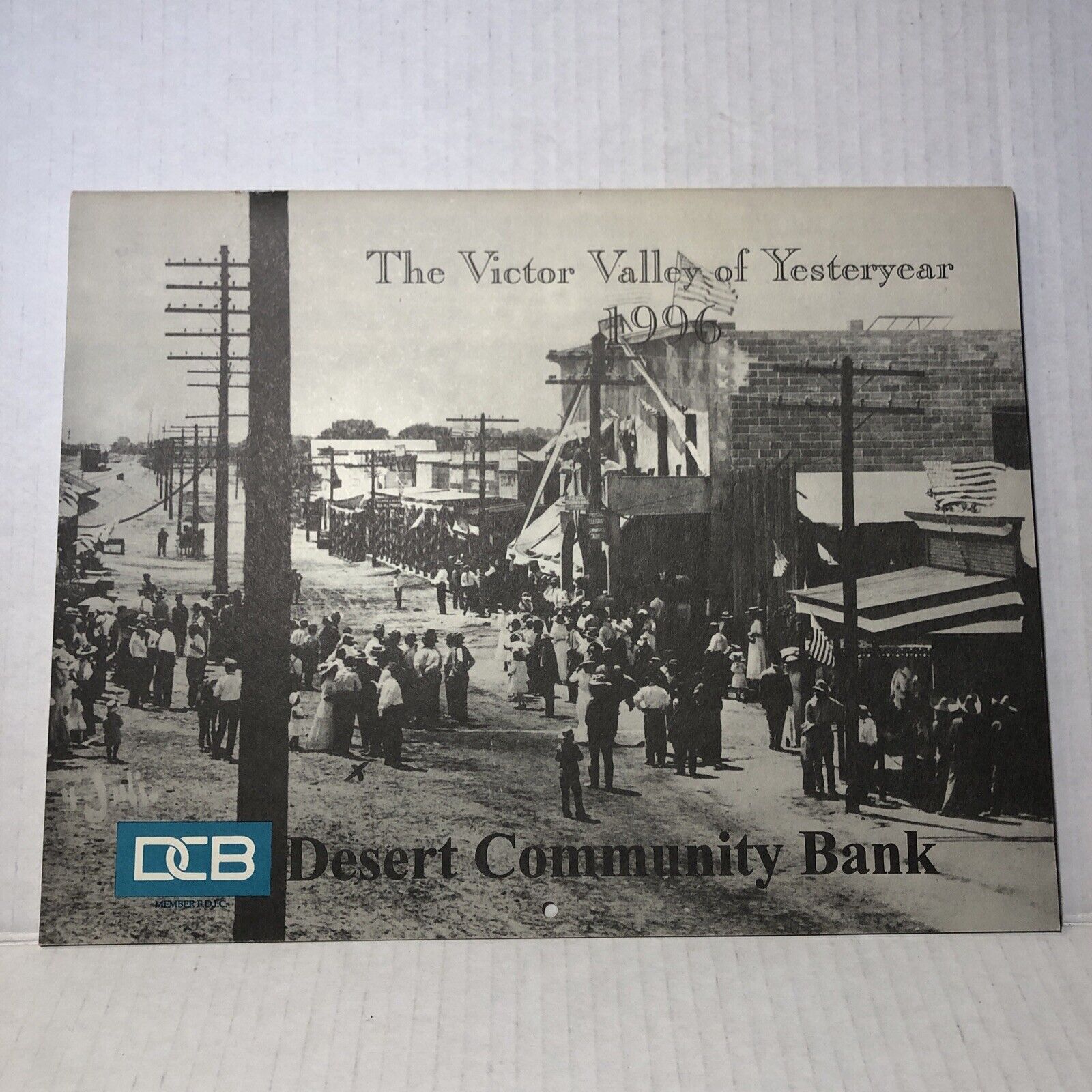 Vtg Desert Community Bank Calendar 1996 Advertising Victor Valley, CALIFORNIA