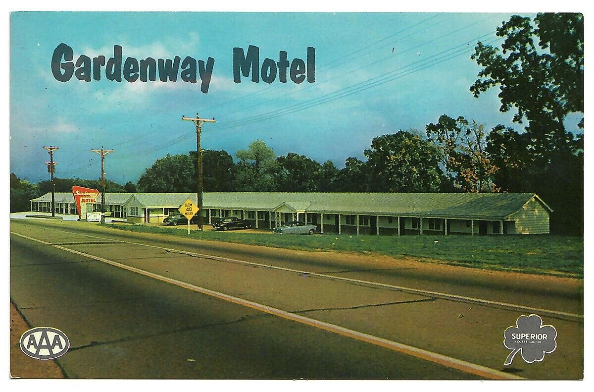 Vintage Postcard Gardenway Motel Villa Ridge Missouri MO