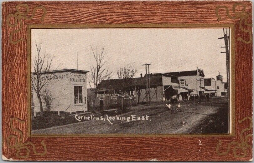 1909 WEST BETHEL, Maine Postcard Street Scene / Whitten & Dennison PC Ad on Back