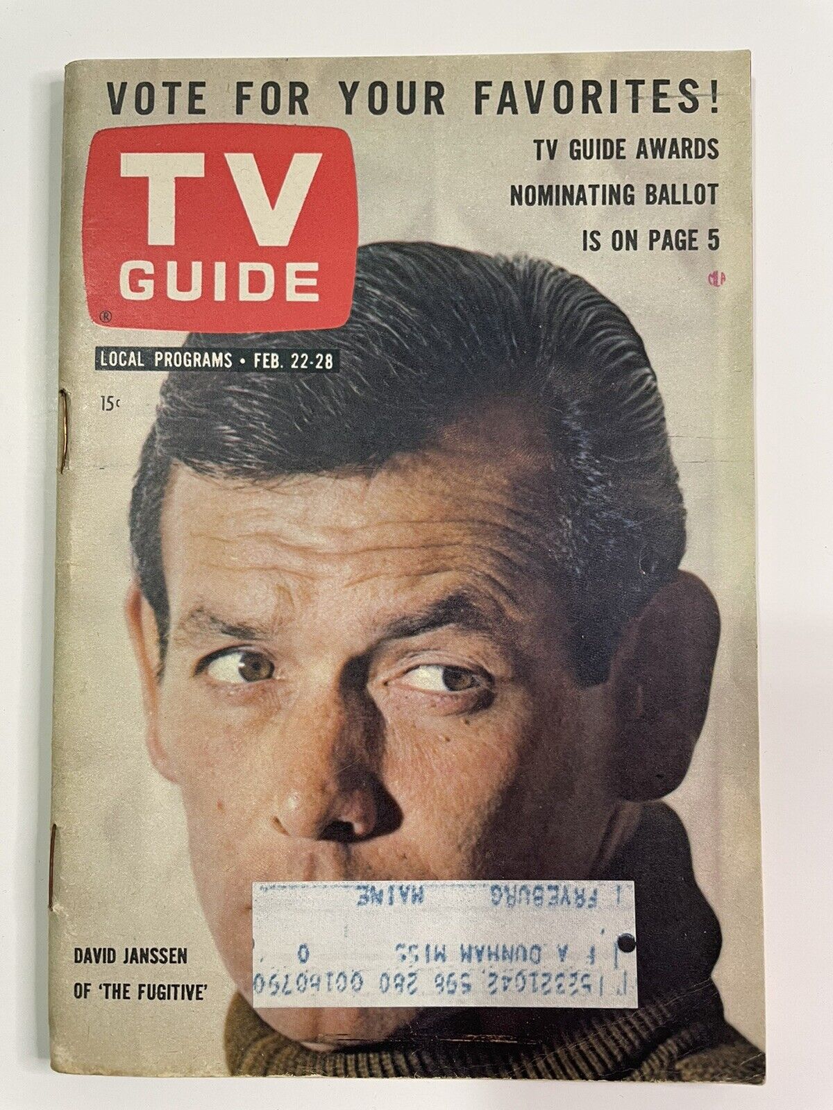TV Guide February 1964 DIANA HYLAND MR GREEN JEANS ROBERT VAUGHN THE FUGITIVE