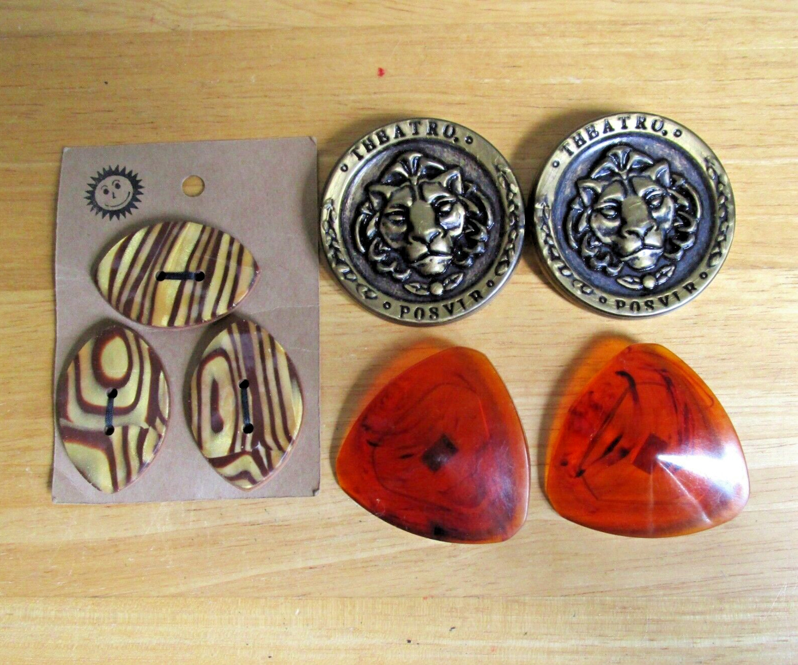 Three (3)  Sets Extra Large Vintage Buttons