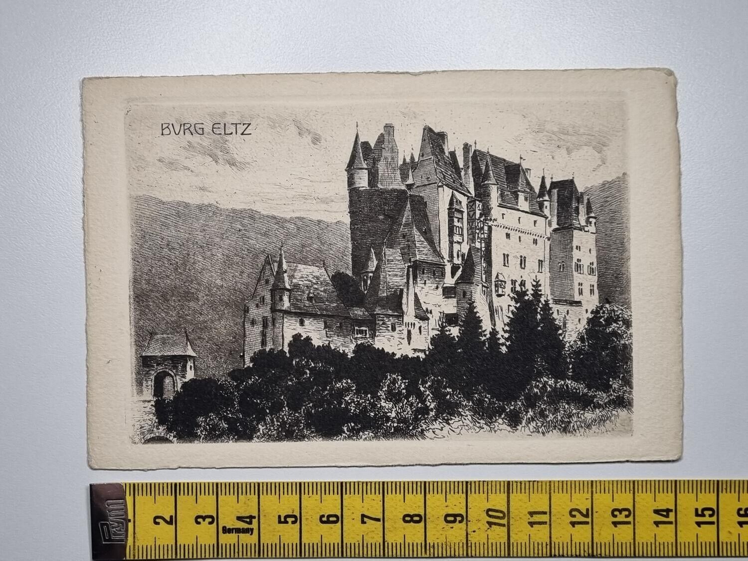 Rare old post card, Burg Eltz, Germany (around early 1900)