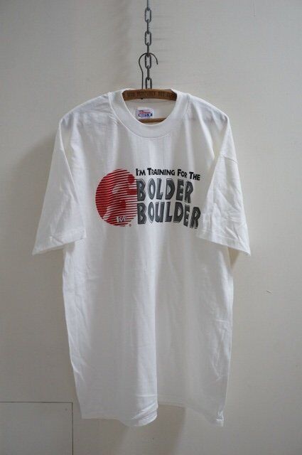Vintage I'M Training For The Bolder Boulder T-Shirt Dead Stock / Hanes Xl