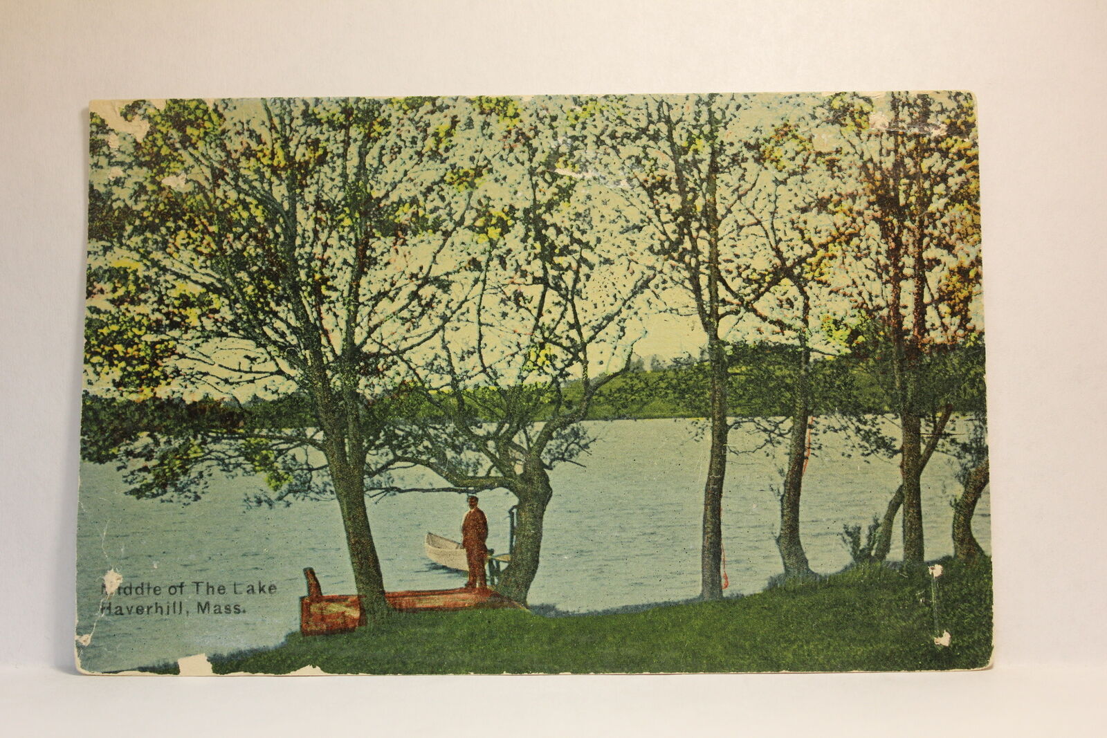 Postcard Middle Of The Lake Haverhill MA R29