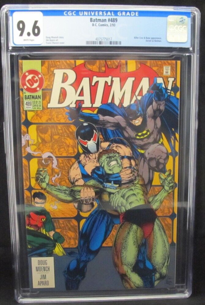 Batman #489 CGC 9.6 1993 Killer Croc & Bane app Azrael as Batman