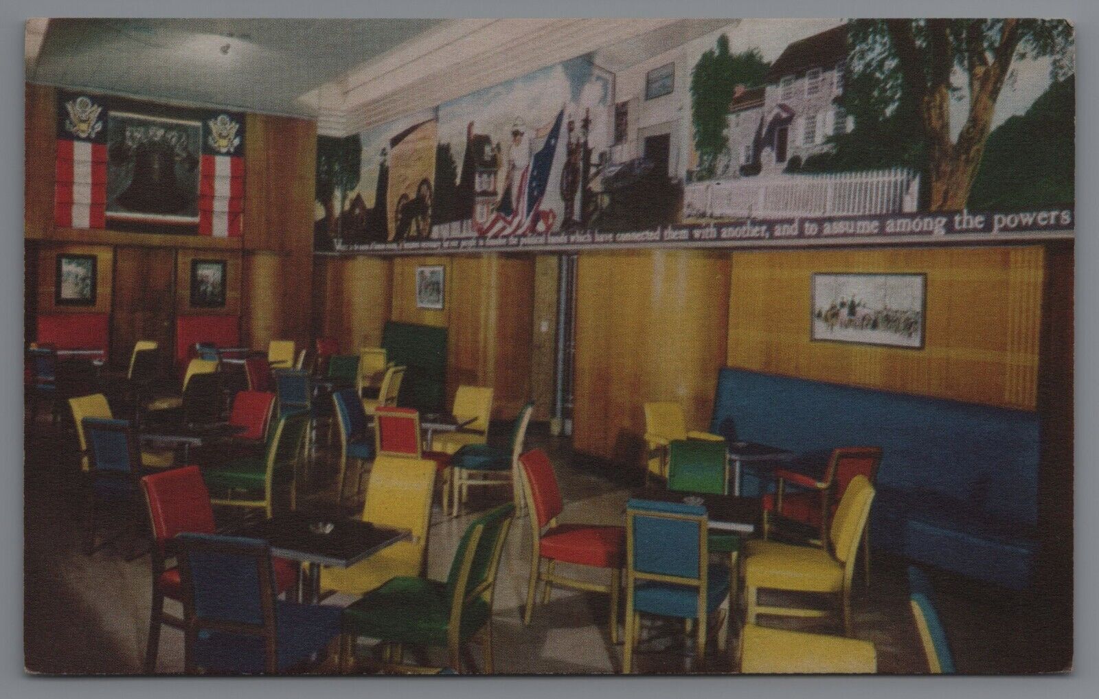 1920\'s Kugler\'s Restaurant Liberty Room Chestnut St. PA Postcard A4