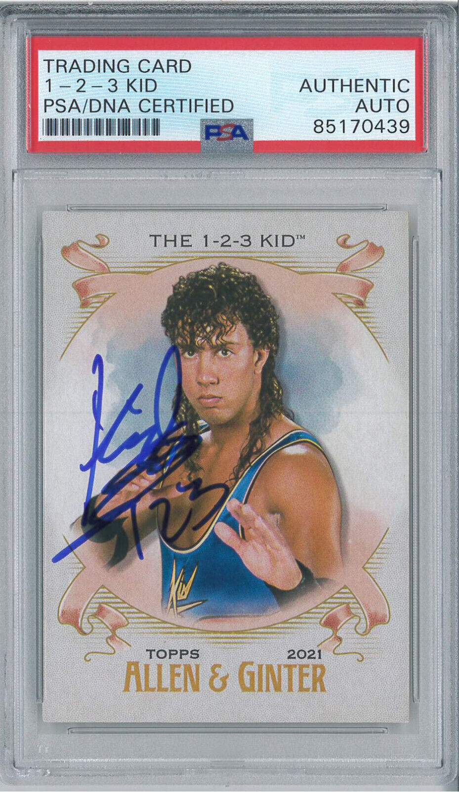 The 1 2 3 Kid Signed Autograph Slabbed 2021 Topps Allen & Ginter Card PSA DNA
