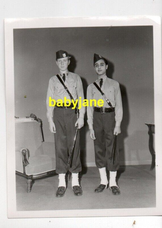 SAL MINEO ORIG 4X5 PHOTO COSTUME TEST CHILD ACTOR 1955 PRVTE WAR OF MAJOR BENSON