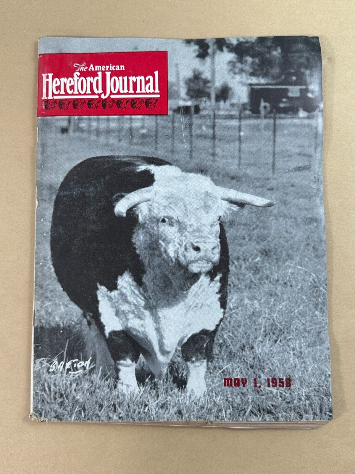 May 1, 1958 American Hereford Journal magazine - ads, articles, photos, etc