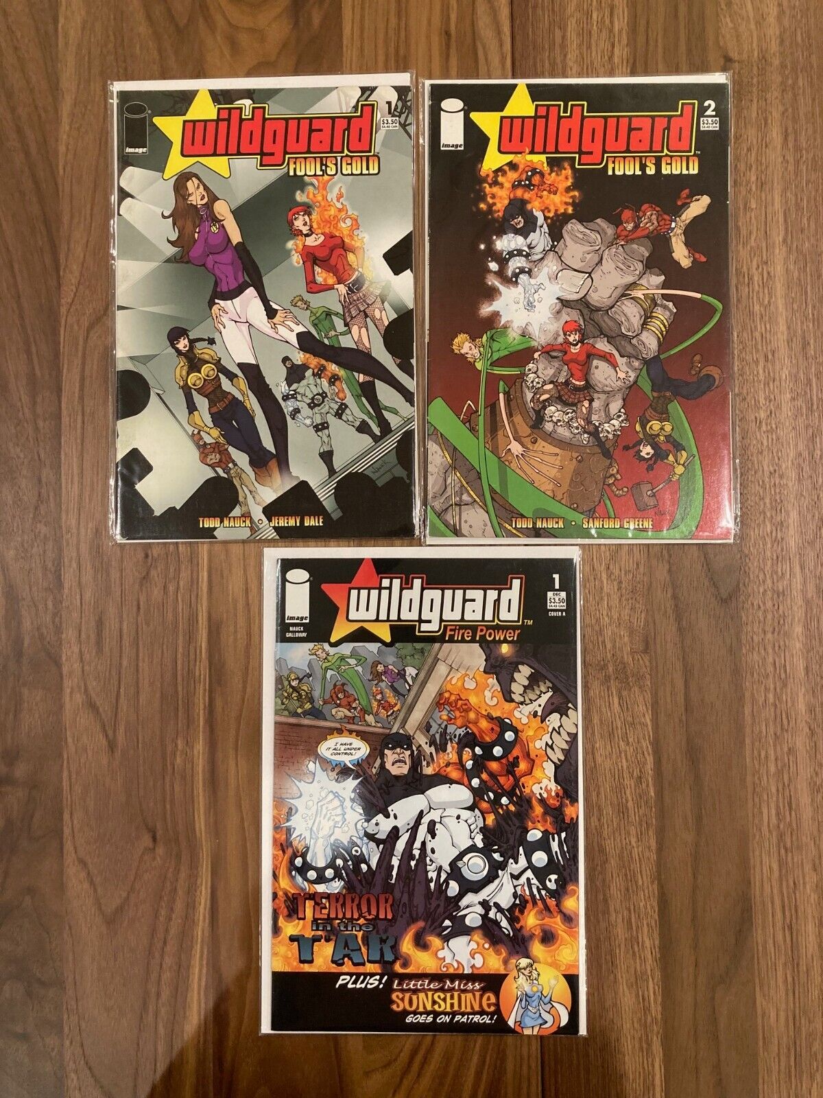 Lot of 3 Image Comics Wildguard Fool's Gold #1-2 1 2 and Fire Power #1 NM