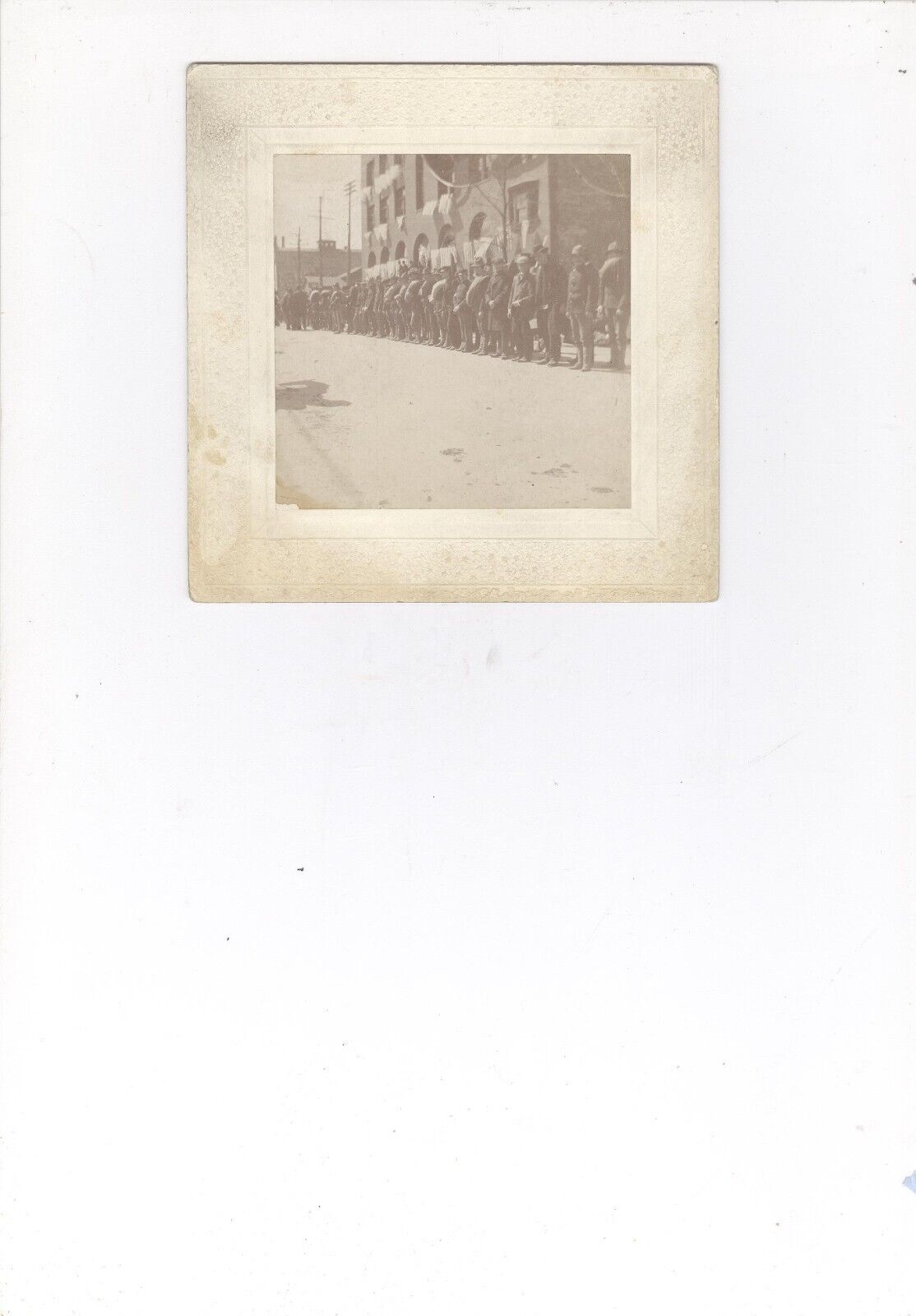 Spanish American War Photo Soldiers Leaving for War from Grand Rapids Michigan