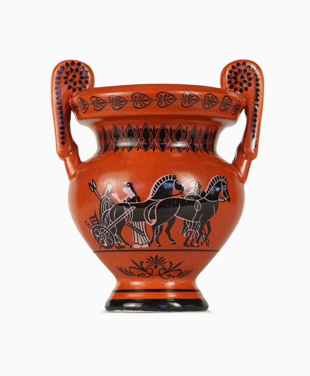 1983 Japanese Miniature Vase Ceramic Ancient Greece Greek Roman Mythology Japan