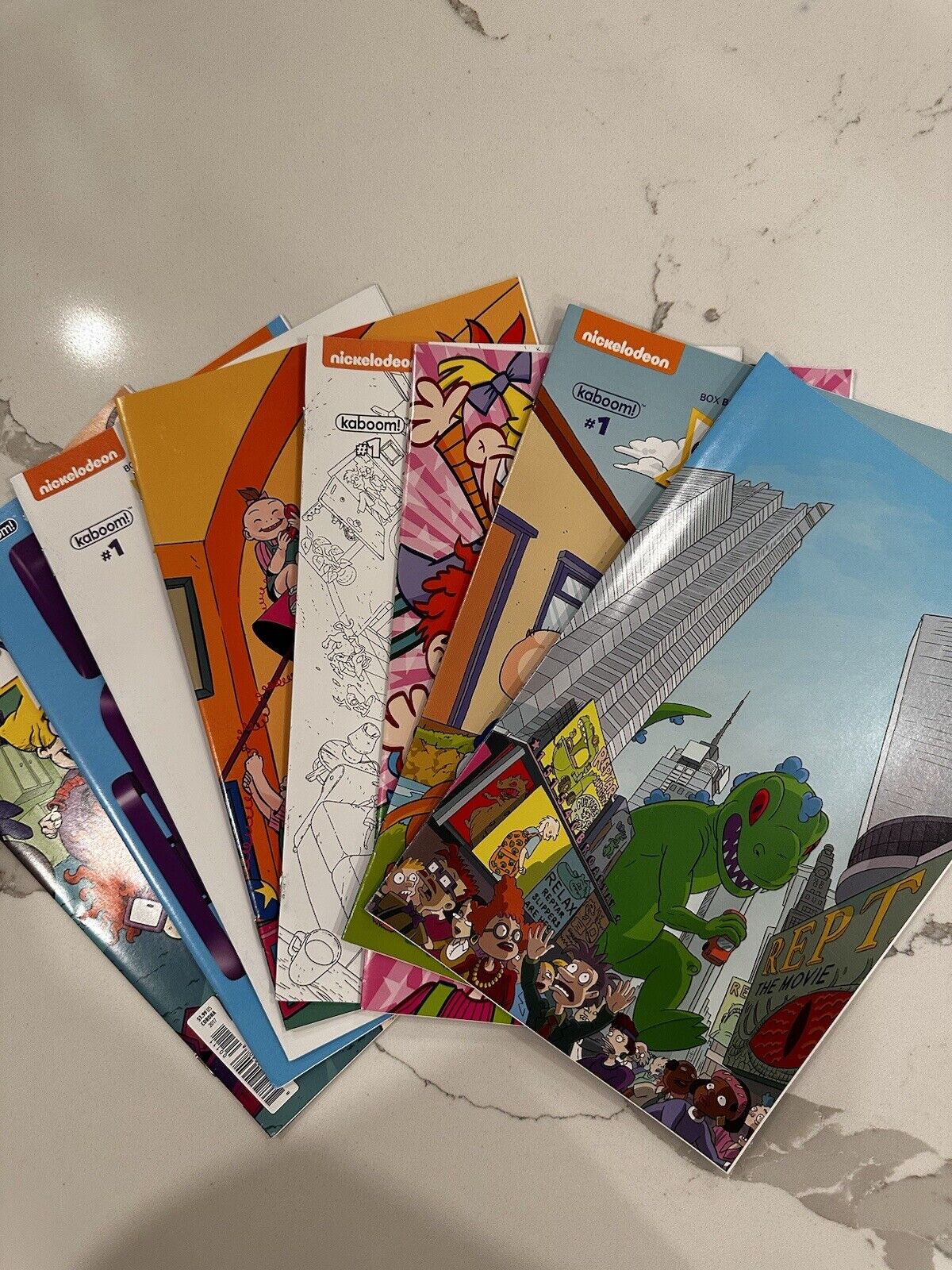 Rugrats #1 Variant Lot - NM/NM- Nickelodeon Comics 8 Books Total. (Rare)