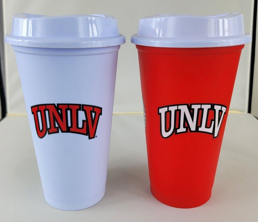 starbucks unlv red and white to go cup reuseable 16 oz. tumbler