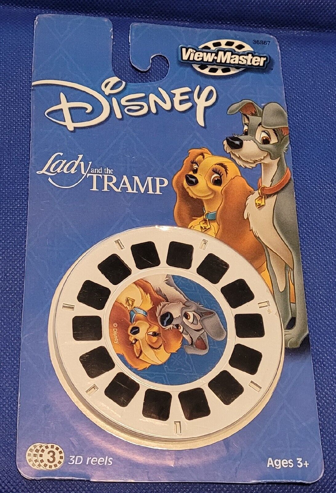 SEALED Disney Disney\'s Lady and the Tramp Movie view-master 3 Reels Blister Pack