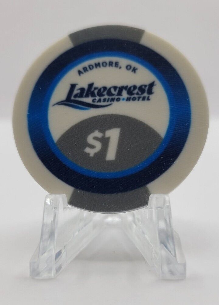 Lakecrest Hotel Casino Ardmore Oklahoma 2024 $1 Chip \