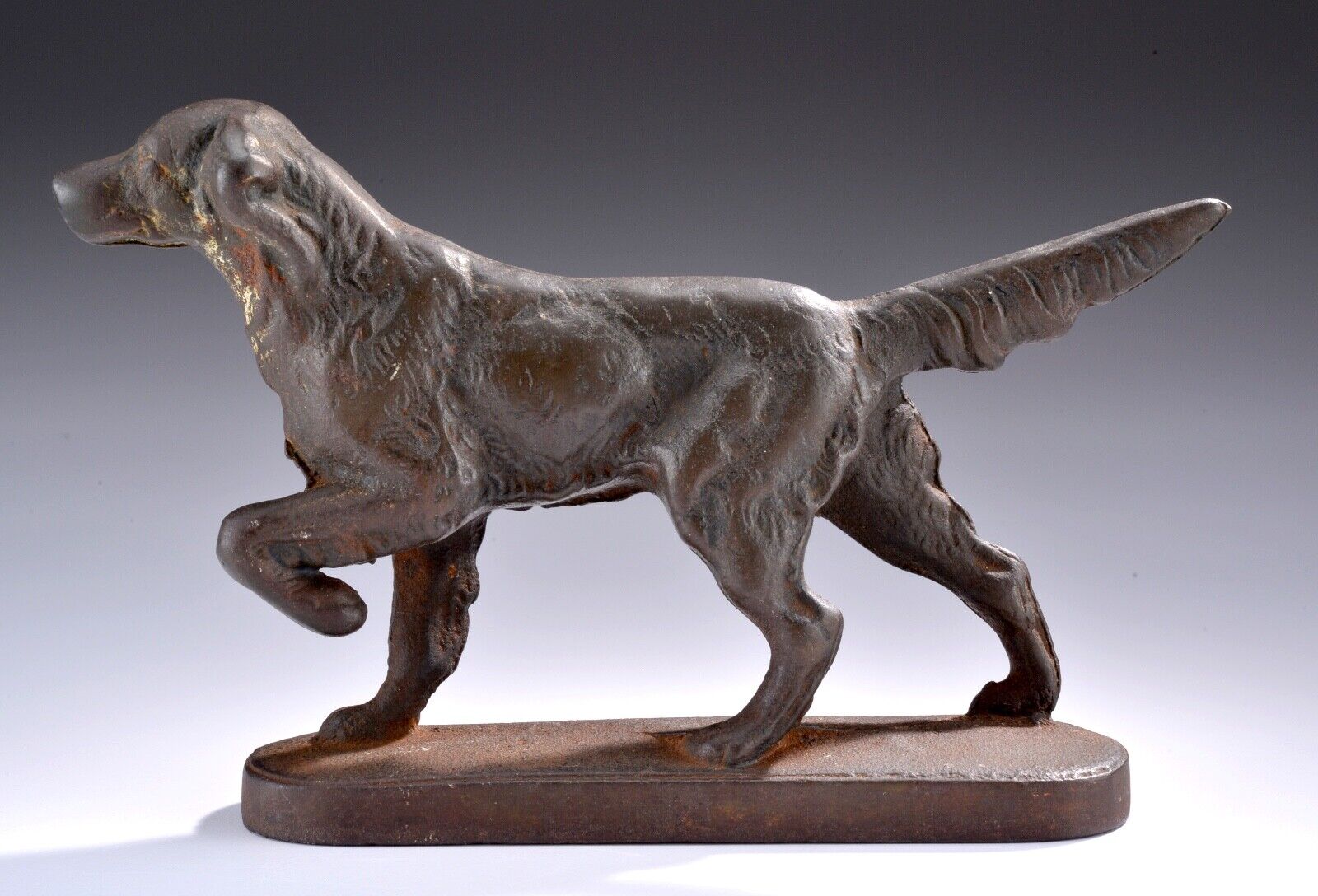 Antique Cast Iron Hunting Dog Sculpture 7.5\