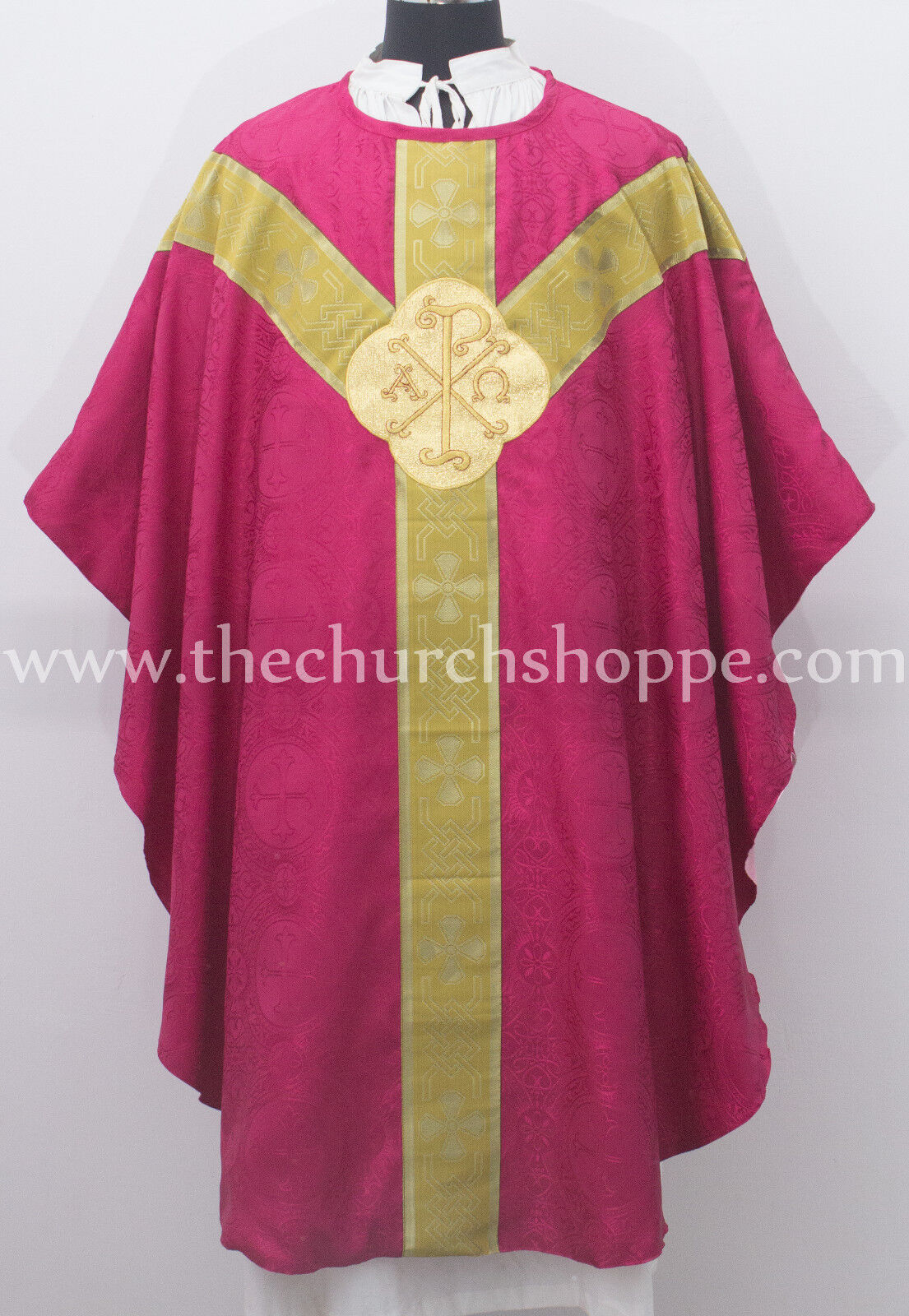 Dark Rose gothic vestment & mass and stole set ,Gothic chasuble ,casula ,casel