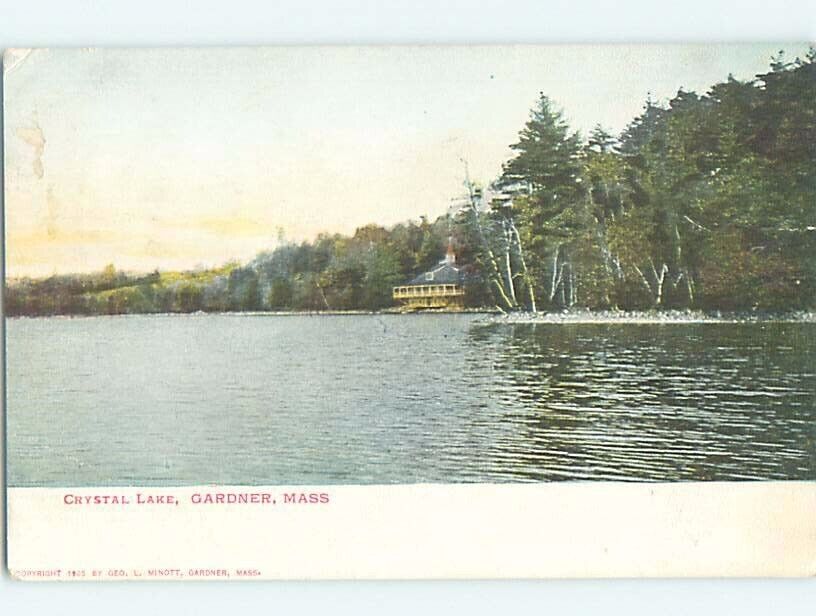 Pre-1907 LAKE SCENE Gardiner Massachusetts MA : A1047