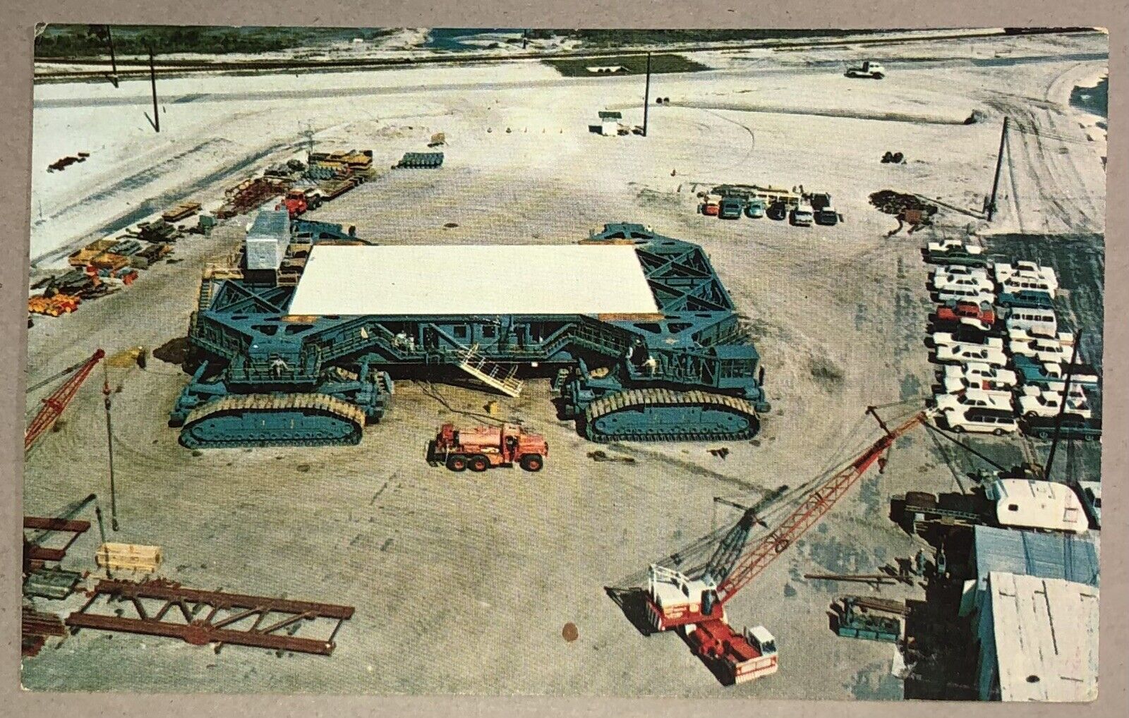 Postcard NASA Kennedy Space Center Florida Crawler-Transporter #1 Aerial View