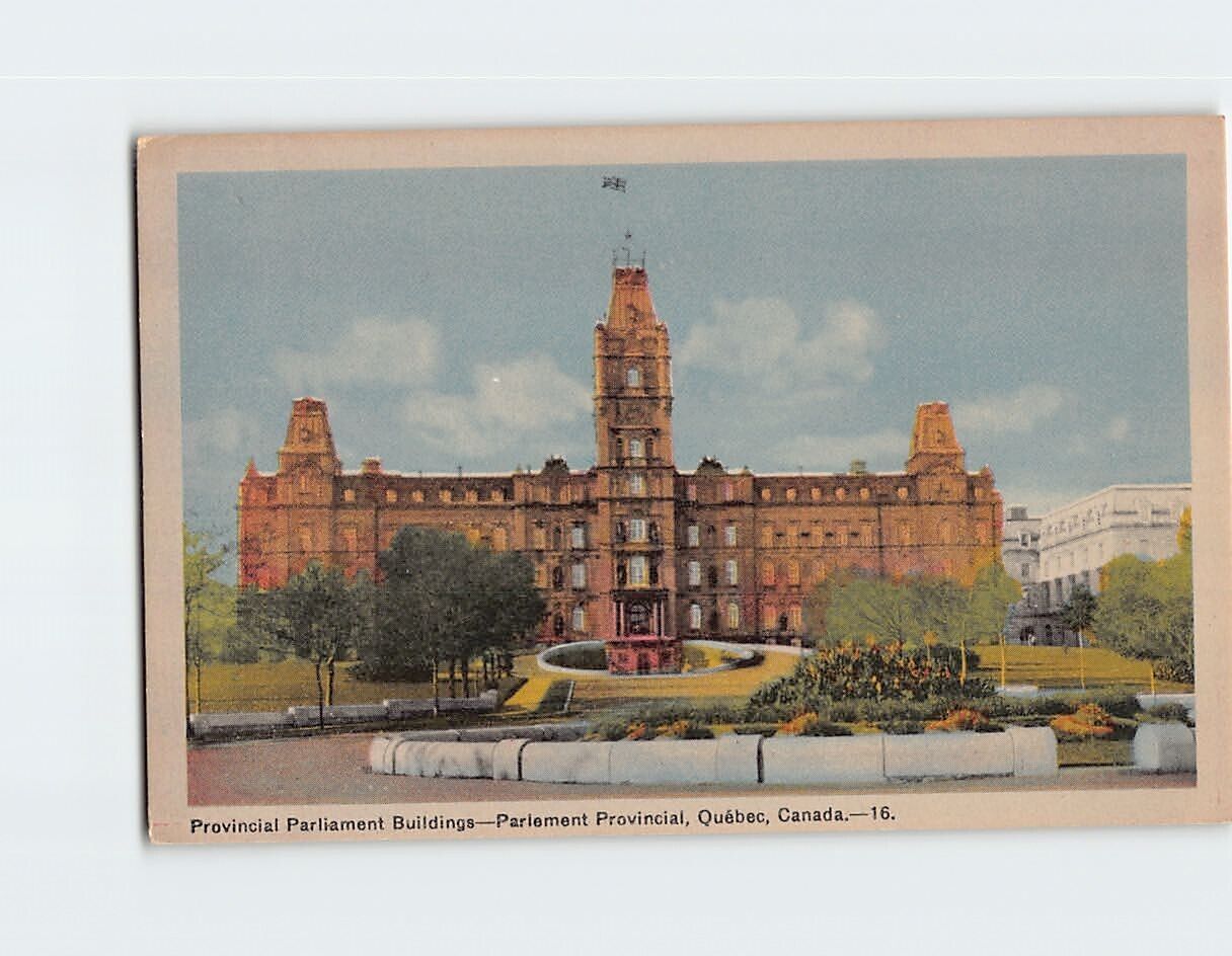 Postcard Provincial Parliament Buildings Quebec Canada