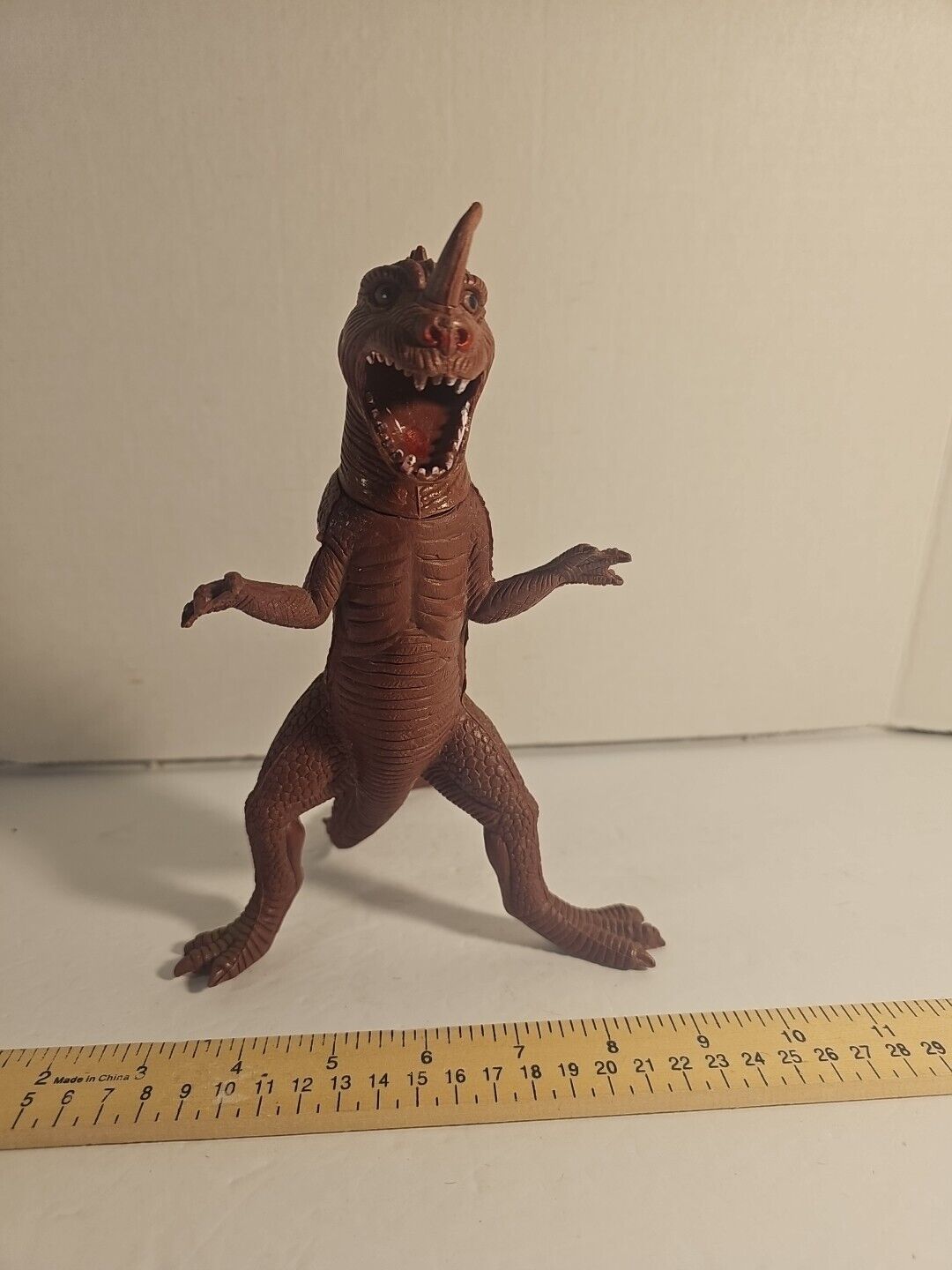 Vintage Dor Mei Horned Prehistoric Dinosaur 1980's Rare Monster Toy Hong Kong