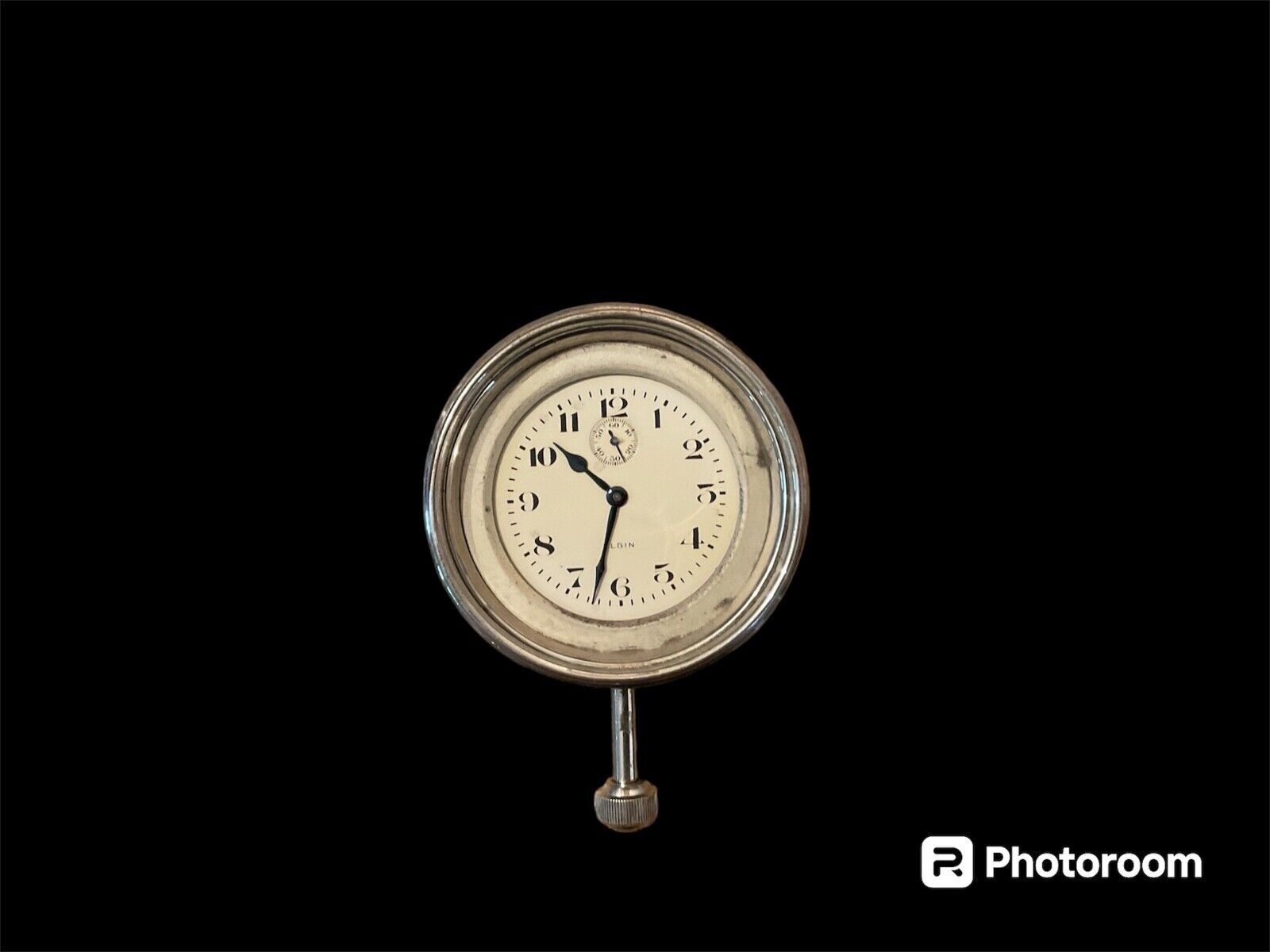 Vintage Elgin National Watch Co. 8 Day Stem Wind Classic Car Dash Clock