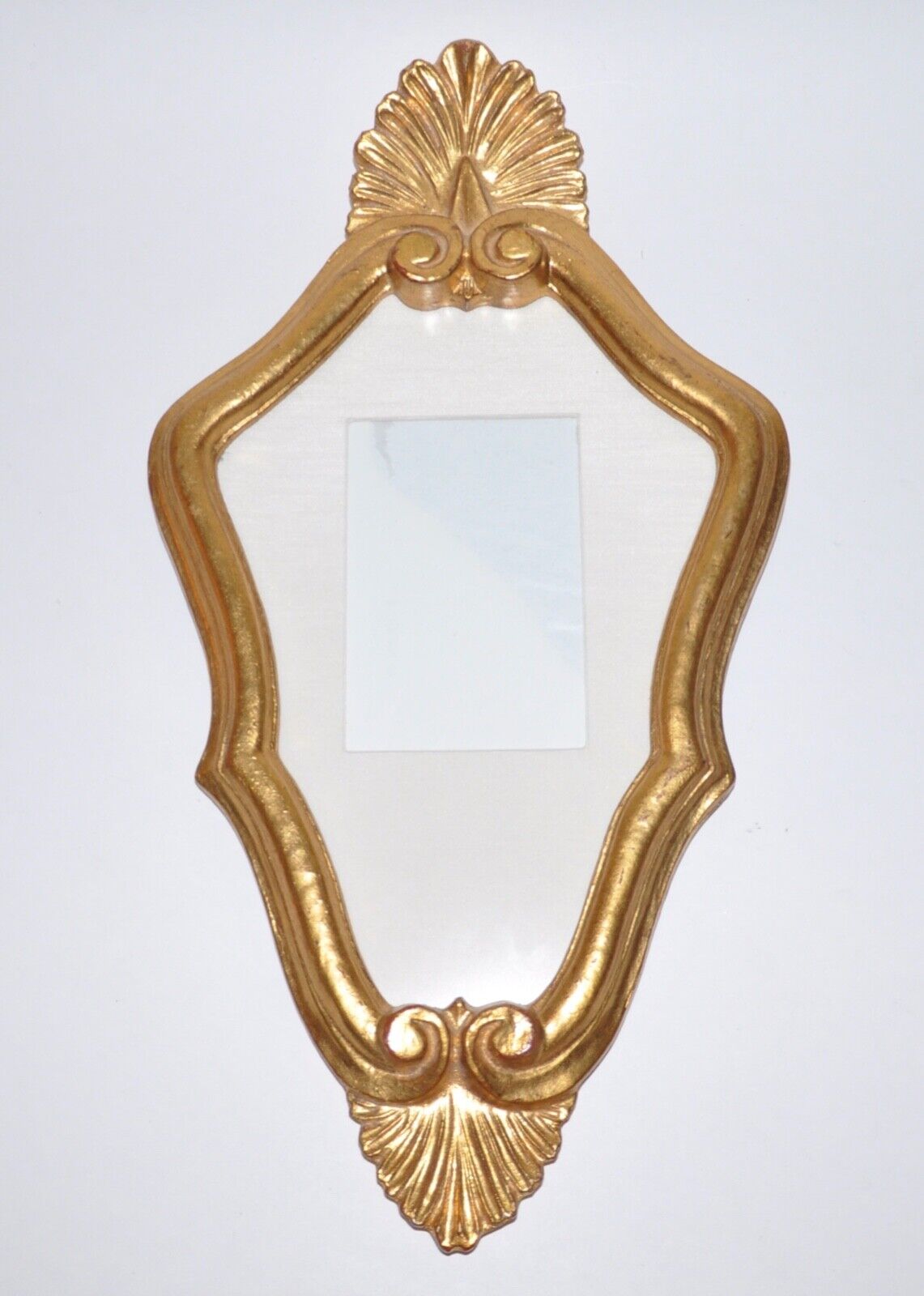 Antique Gilded Wood Gold Rococo Scalloped Ornate Picture Frame